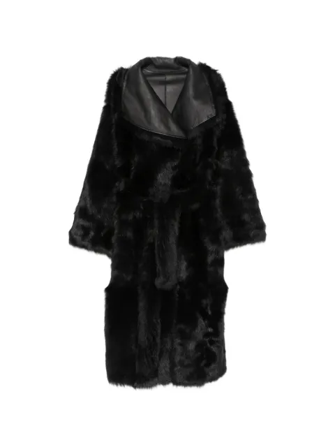 Yves Salomon Jacke mit Shearling-Besatz
