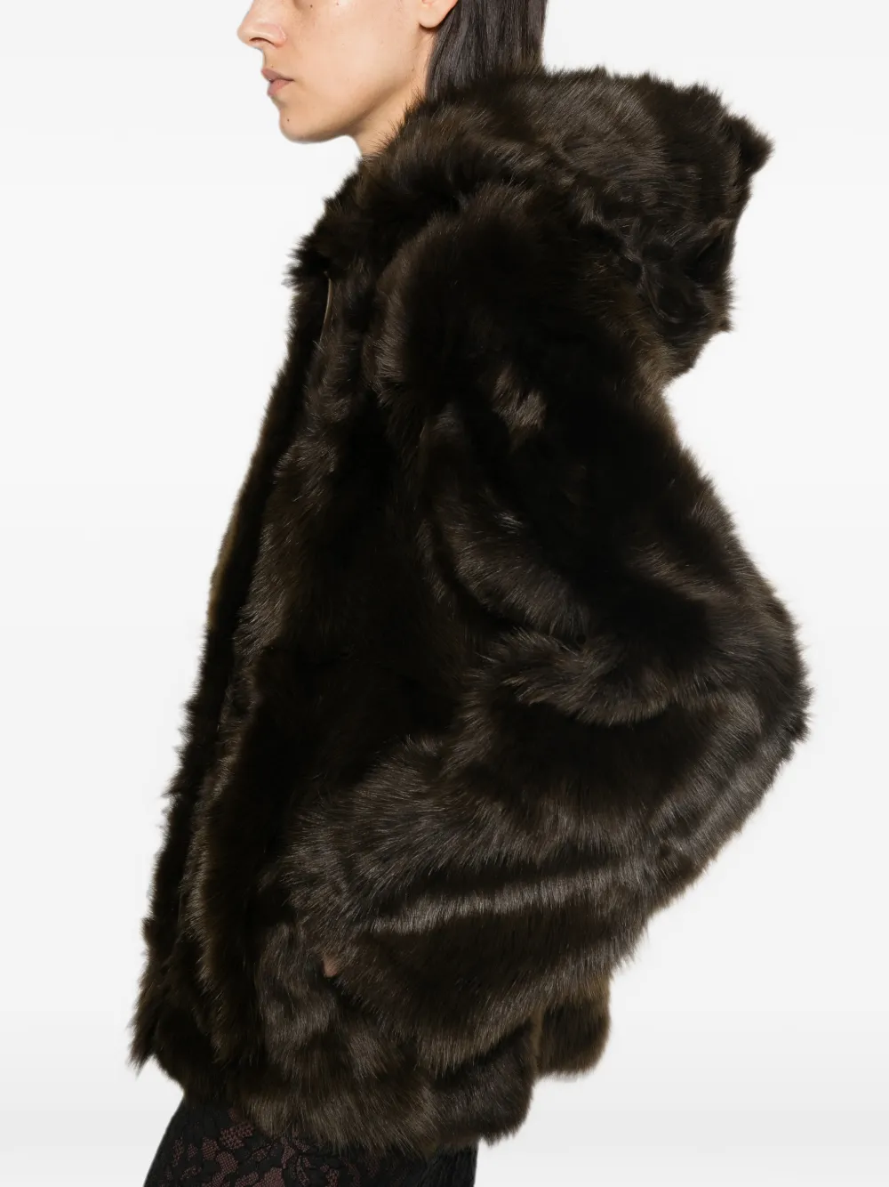 Yves Salomon hooded jacket Bruin