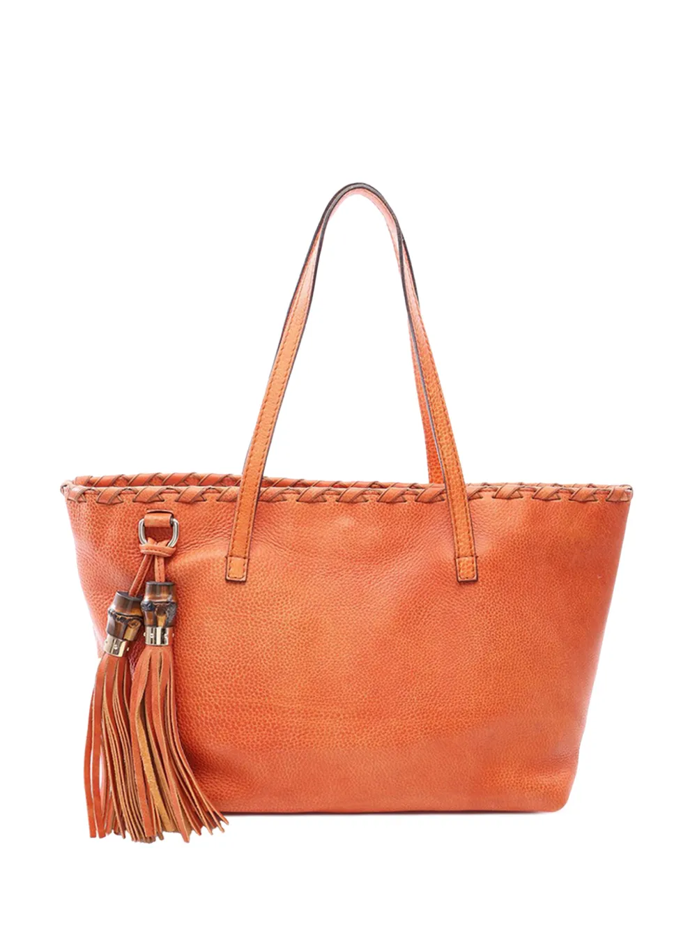 Gucci Pre-Owned 2000-2015 Bamboo Tote Bag mit Quaste - Orange