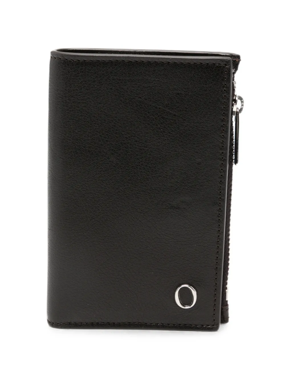 Orciani logo-plaque bifold wallet - Schwarz