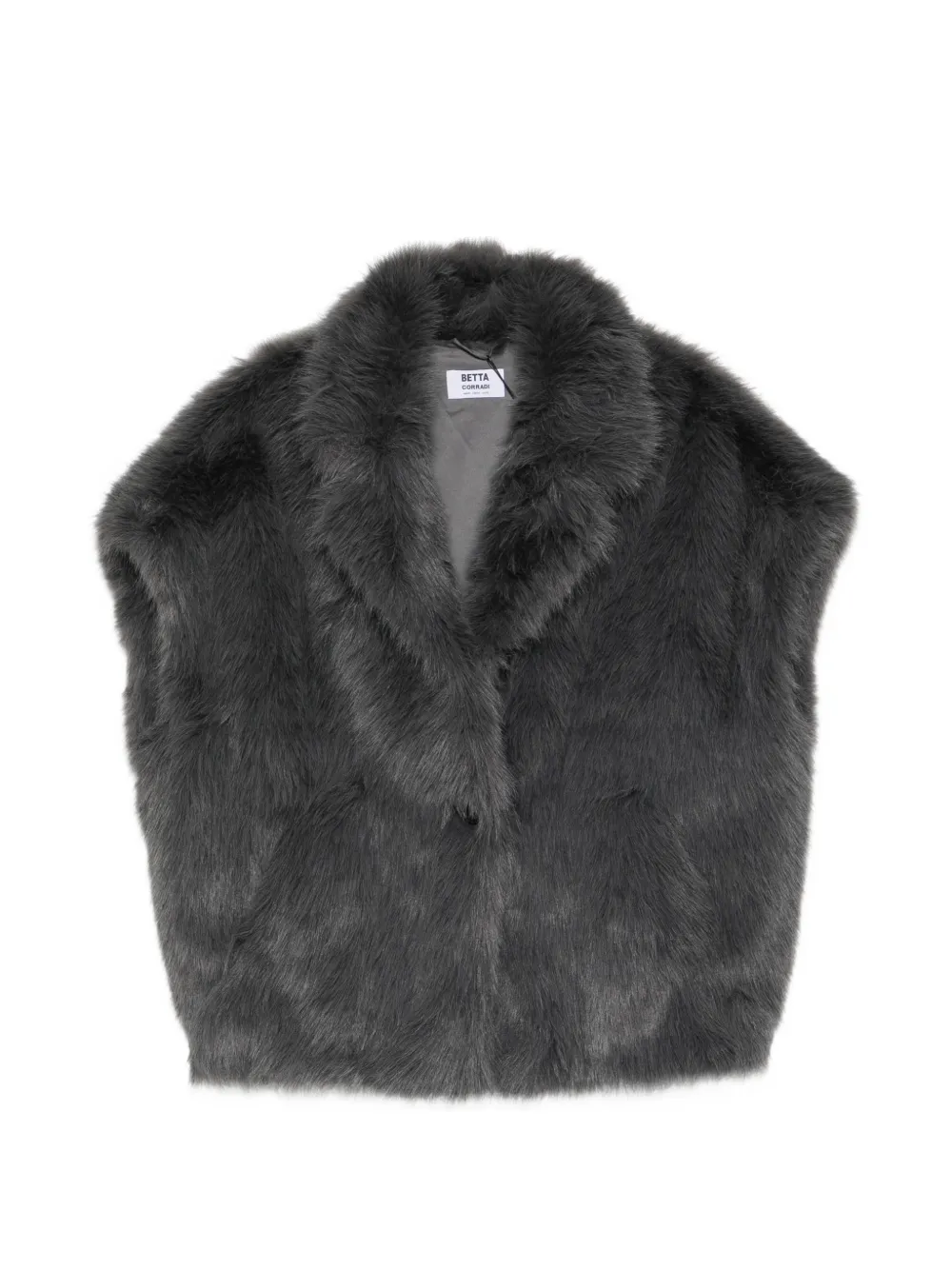 Betta Corradi faux-fur gilet - Grey