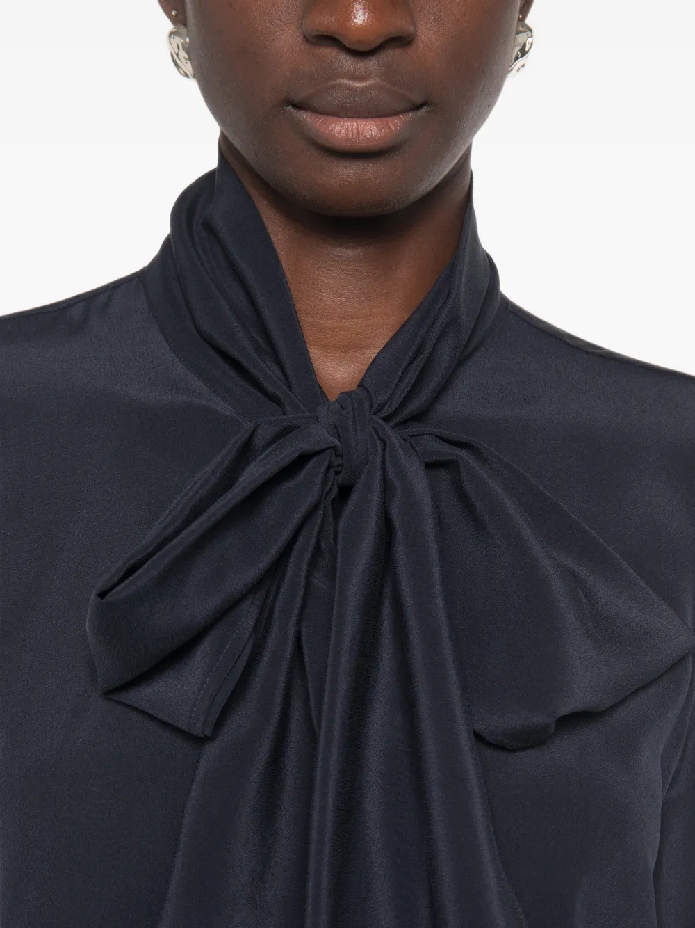 Marella Blouse met strik Blauw