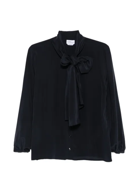 Marella pussy-bow silk shirt