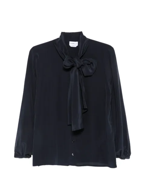 Marella camisa de seda con lazo en el cuello