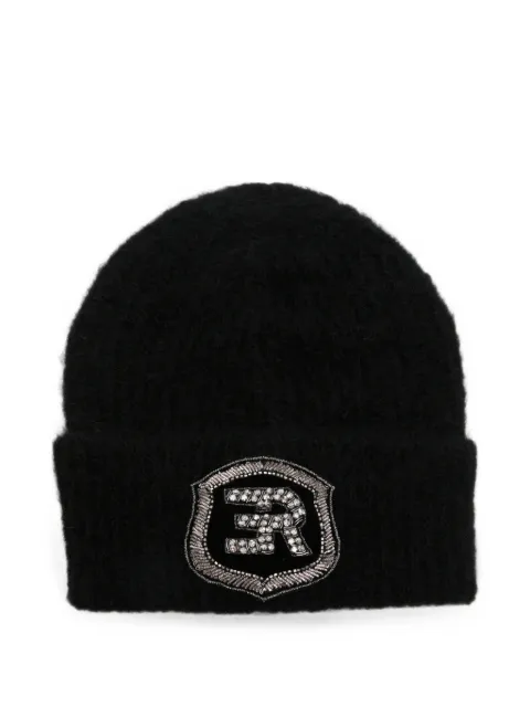 ERMANNO FIRENZE  gorro tejido con parche del logo
