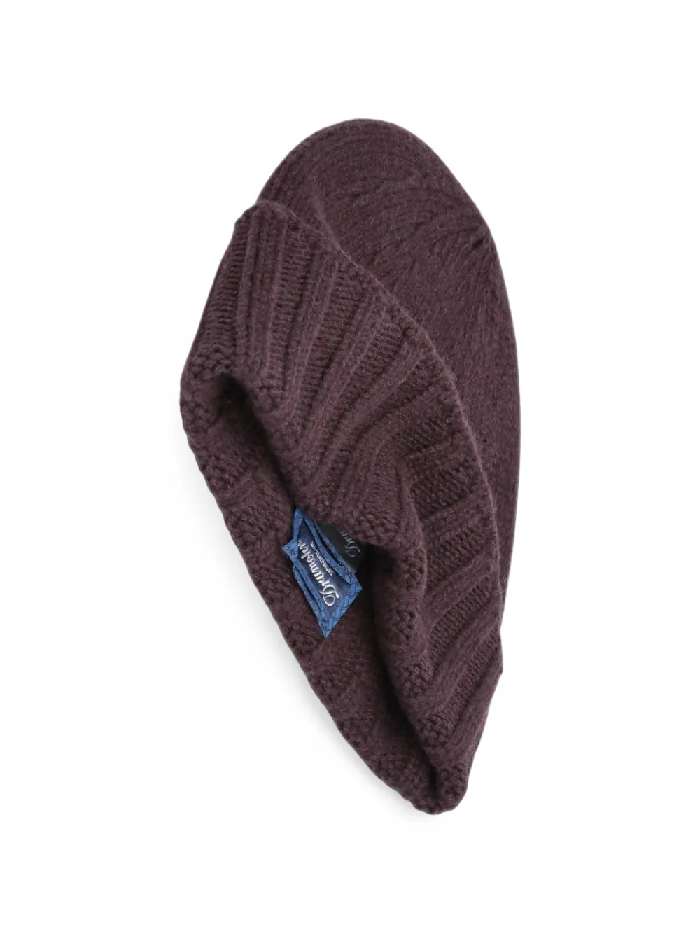 Drumohr ribbed-knit cashmere beanie hat Bruin