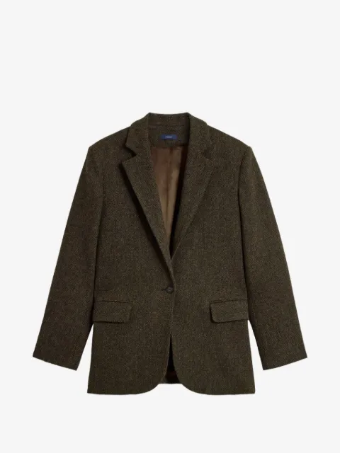 Soeur herringbone-weave single-breasted jacket