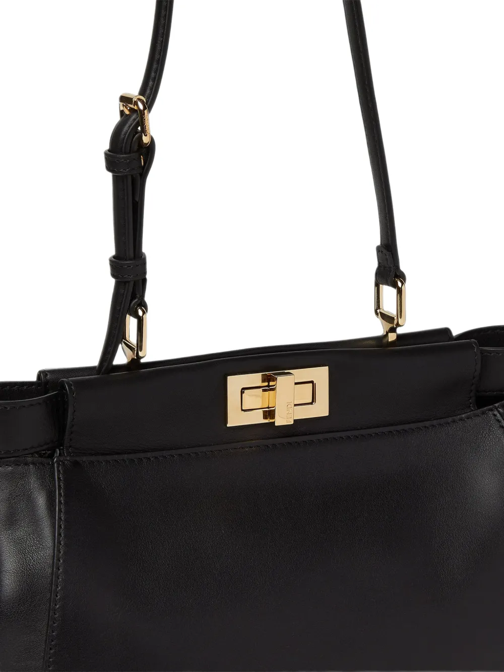 FENDI Peekaboo schoudertas Zwart