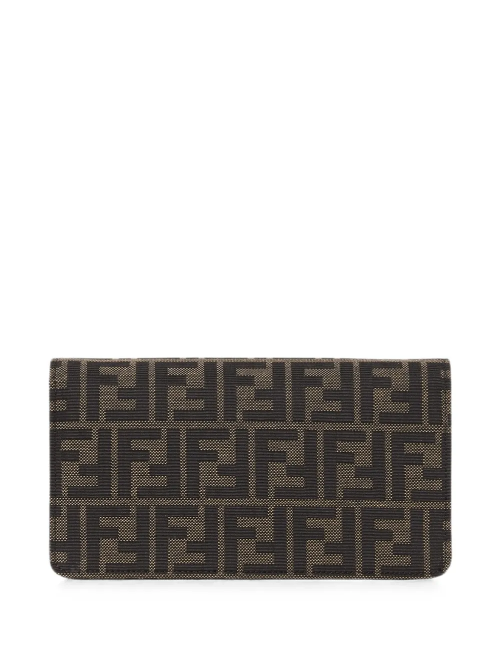 FENDI Tube portemonnee met FF-jacquard Bruin
