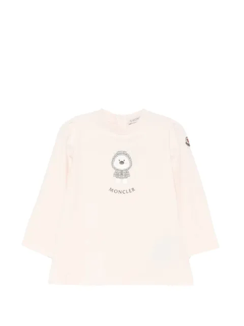 Moncler Enfant graphic-print long-sleeve T-shirt