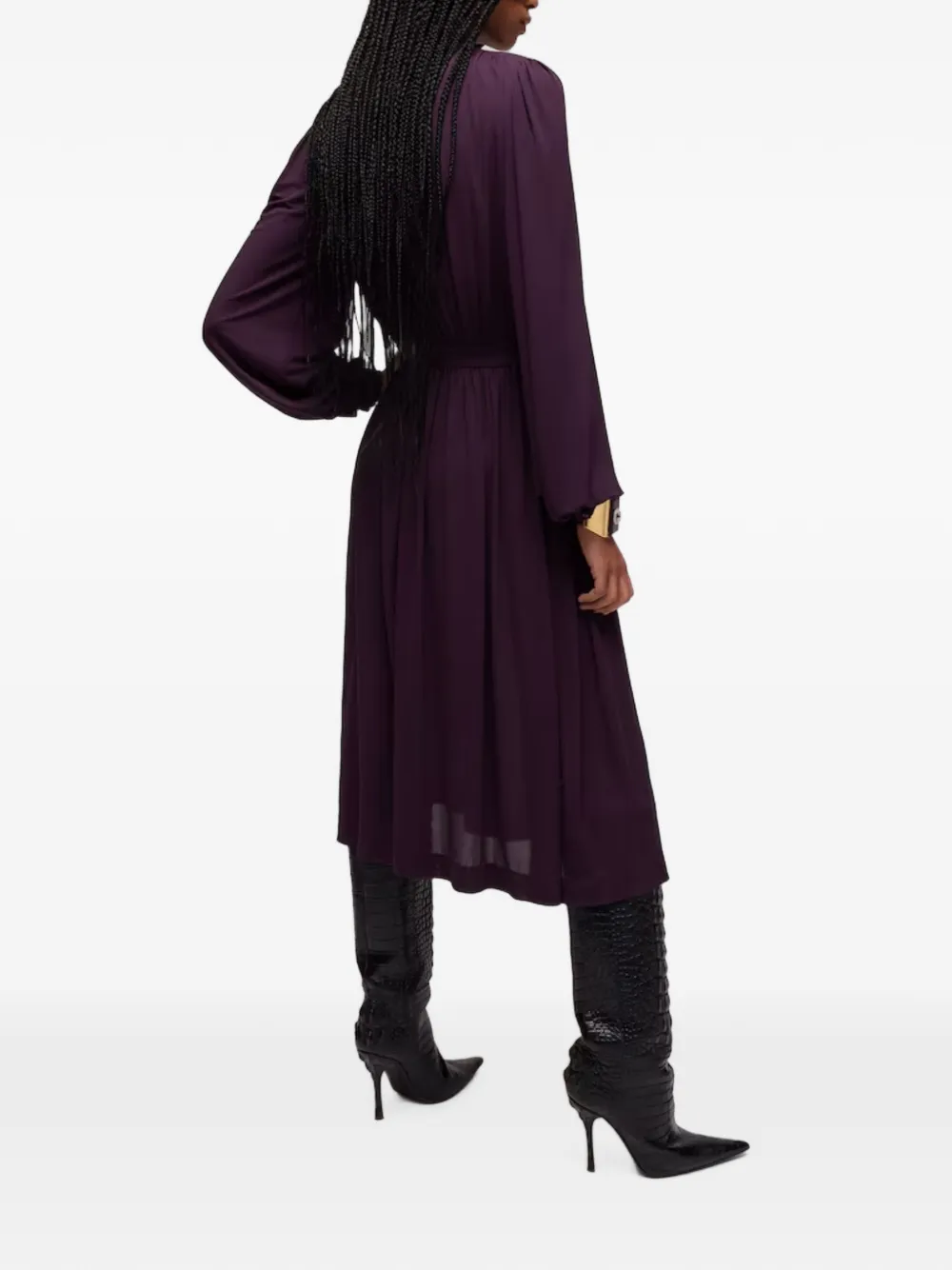 Gucci Viscose crêpe jersey jurk Paars