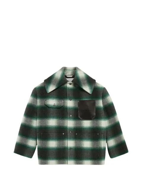 Balenciaga Cocoon check-pattern wool coat
