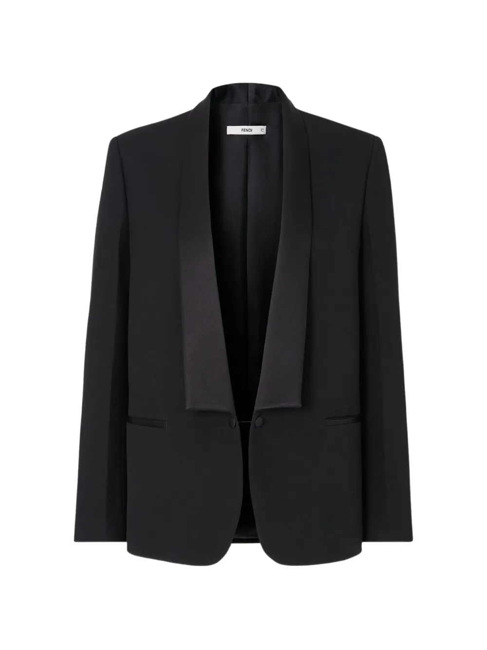 FENDI shawl-lapel wool blazer