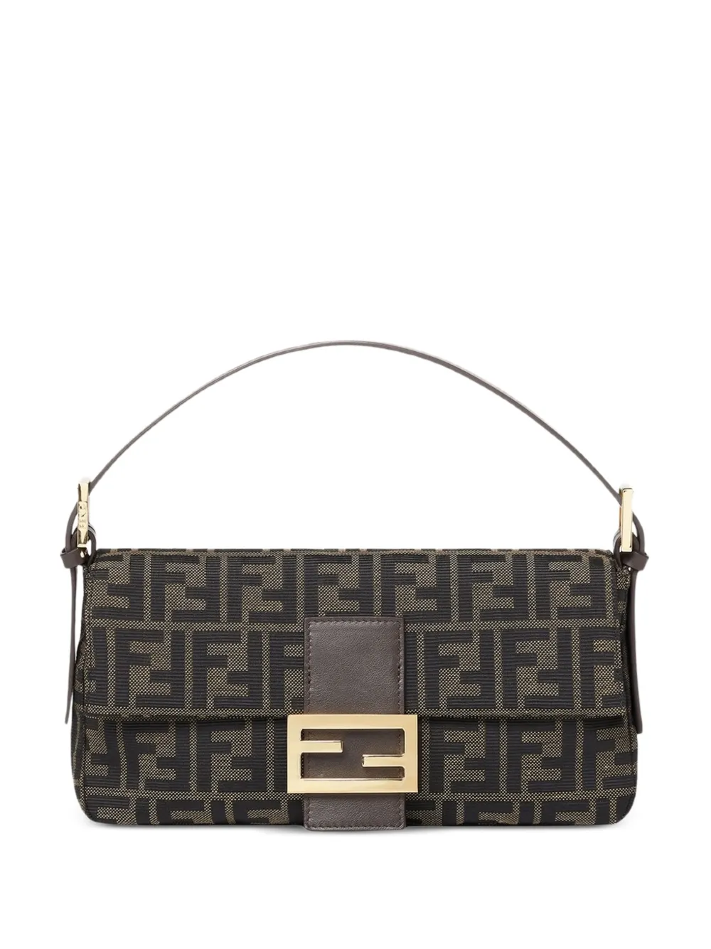 FENDI Baguette FF-jacquard tote bag - Brown