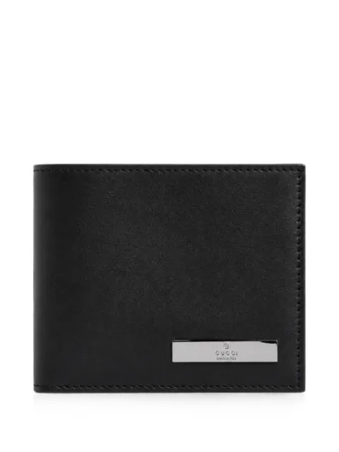 Gucci bi-fold wallet with metal tag