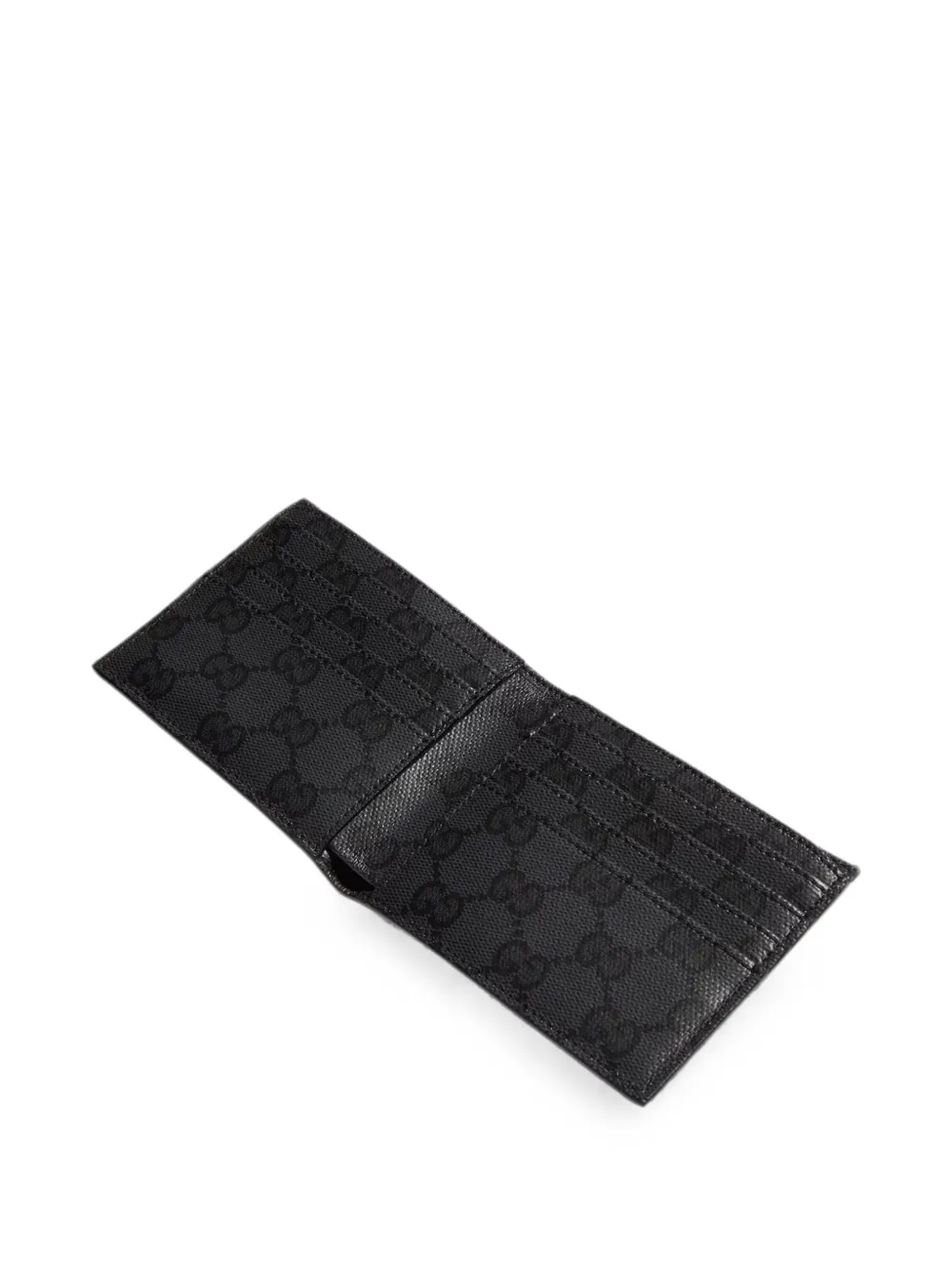 Gucci Portemonnee met metalen label Zwart