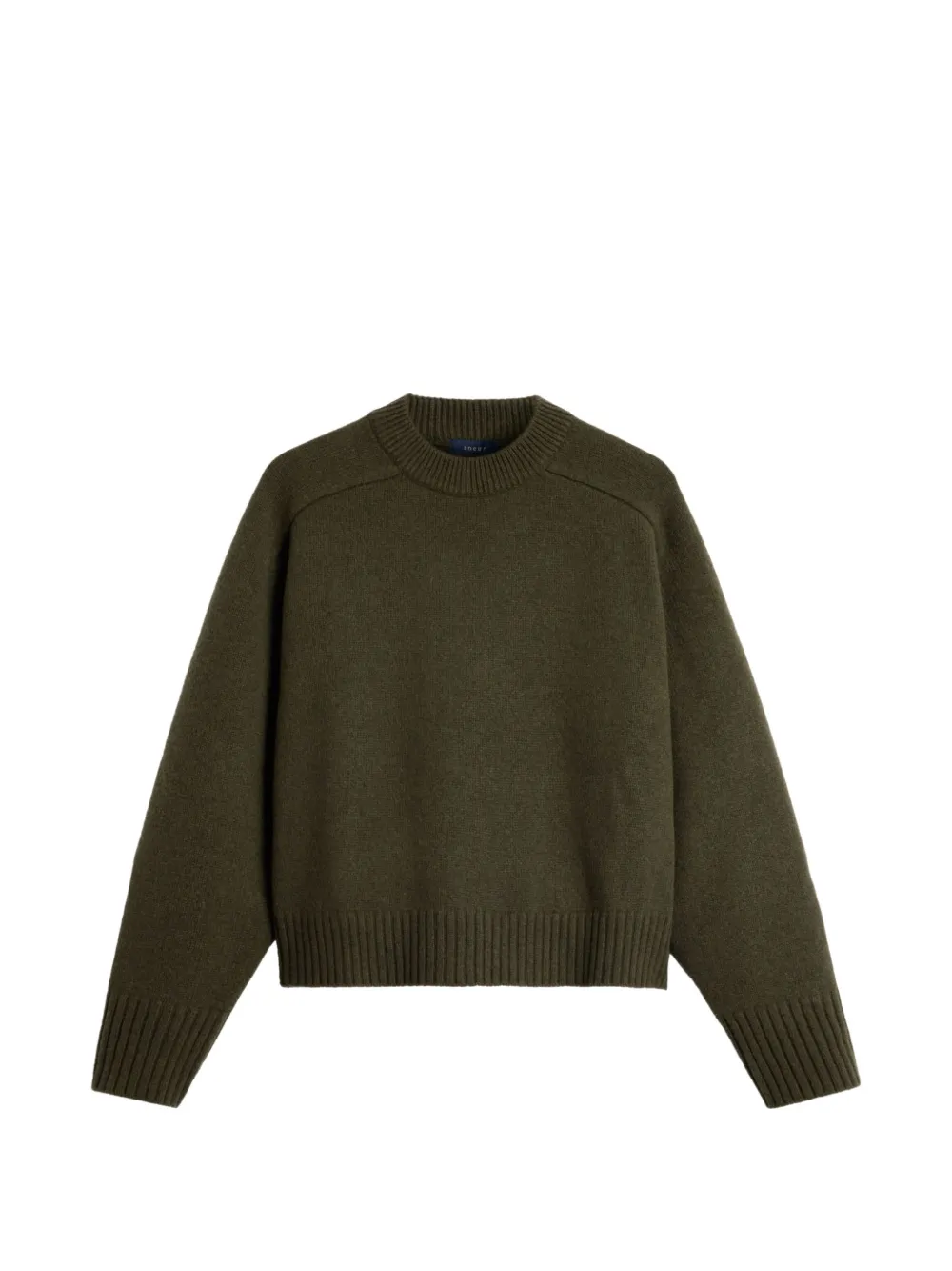Soeur ribbed-knit trim sweater