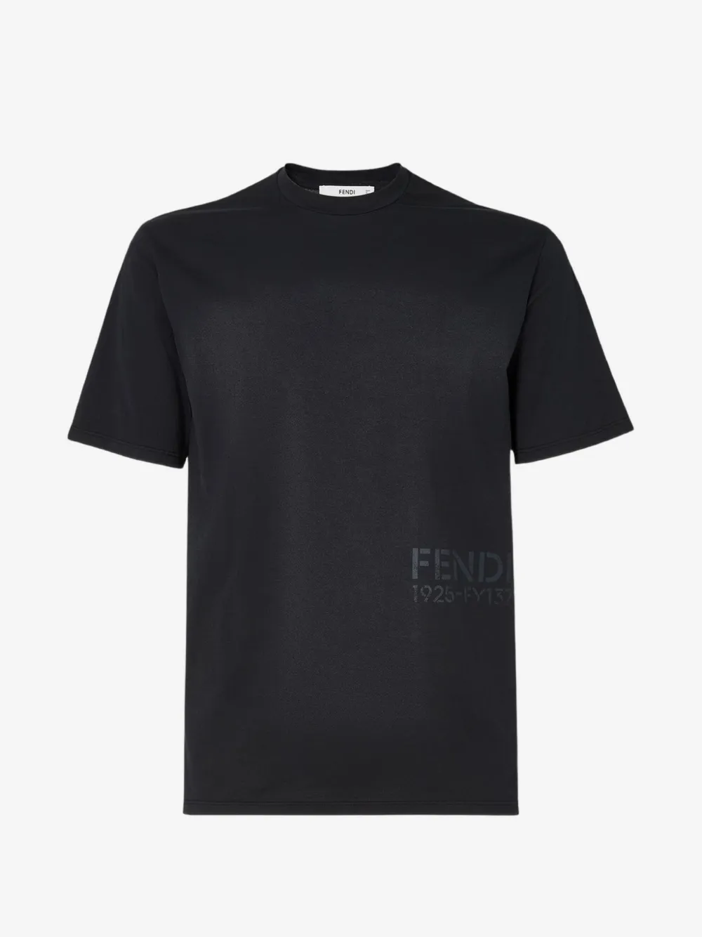 FENDI black cotton T-shirt | Black | Image 1