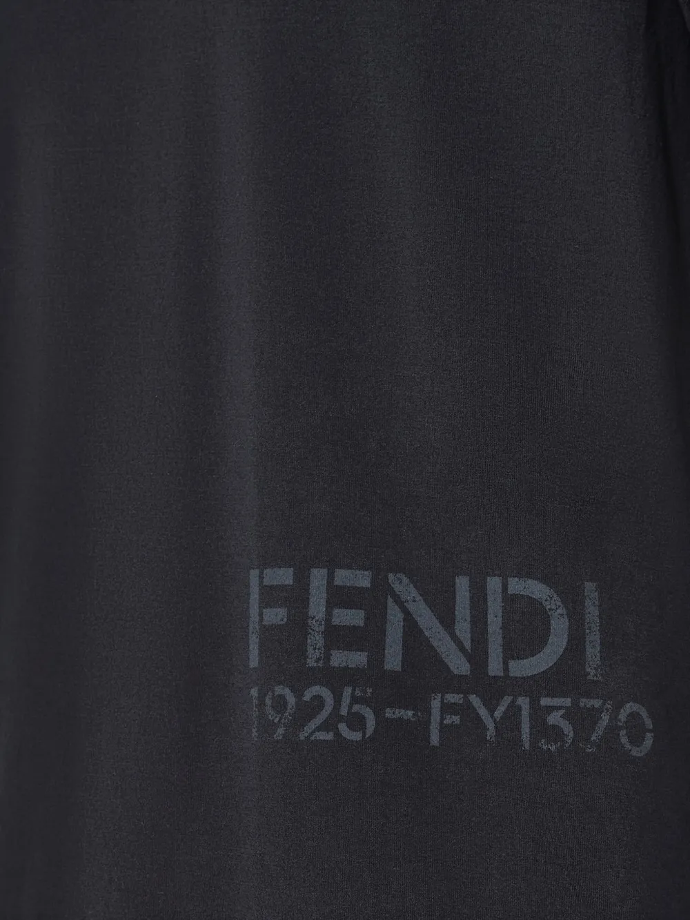FENDI Katoenen T-shirt Zwart