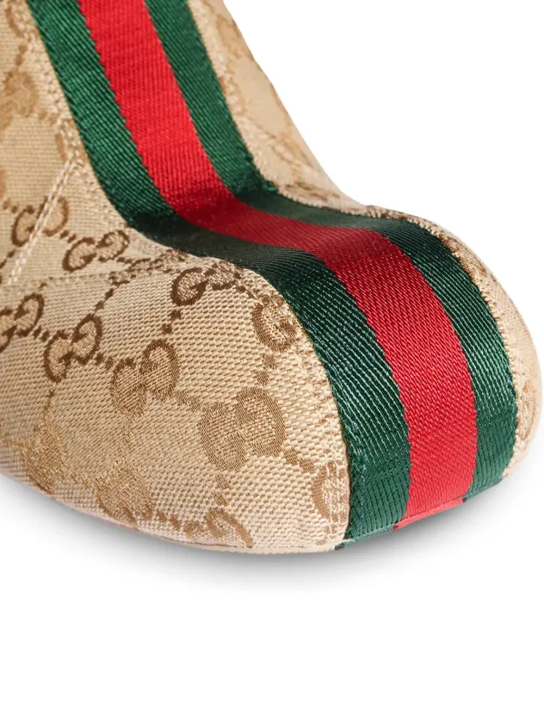 1812 GUCCI GGスプリーム シェリーライン スニーカー 35.5 Gucci GG Supreme Web-stripe Sneakers | Neutrals | FARFETCH JO