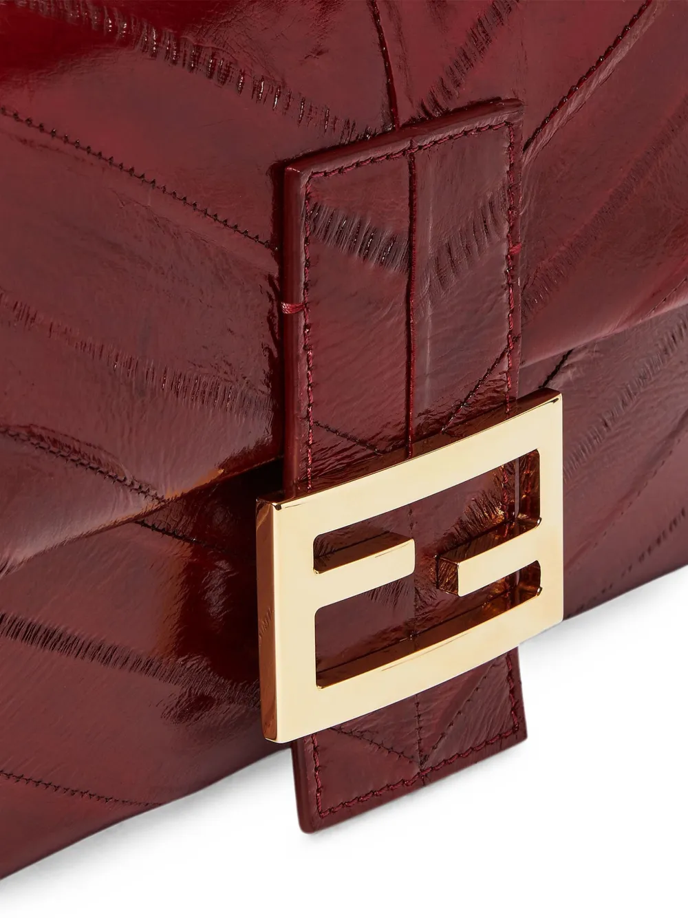 FENDI Baguette Shoulder Bag in Red, view 5