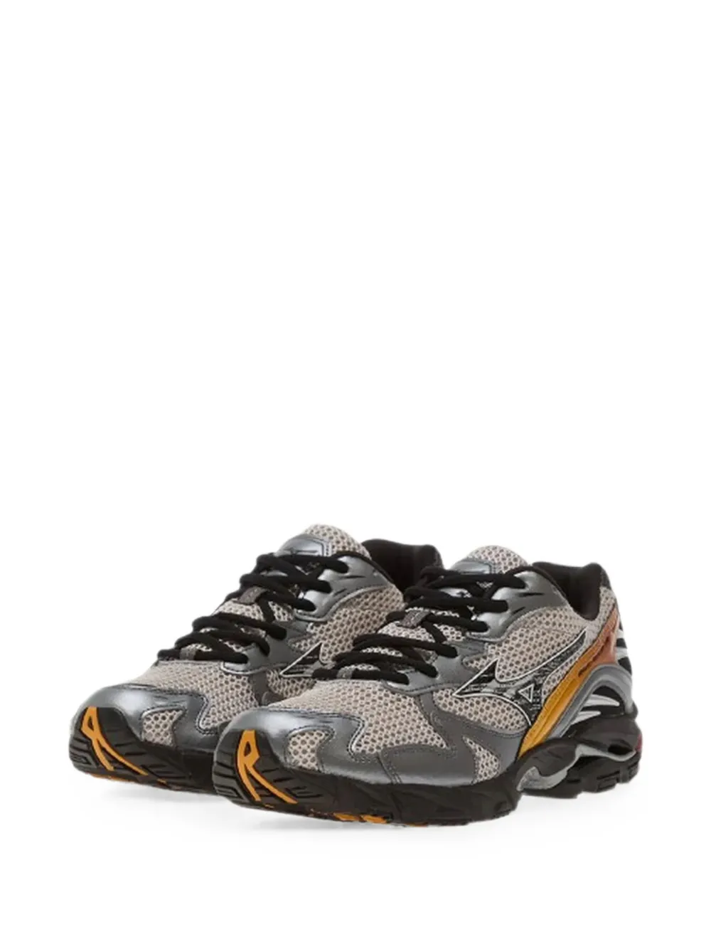 Mizuno Wave Rider 10 mesh-panel sneakers Grijs