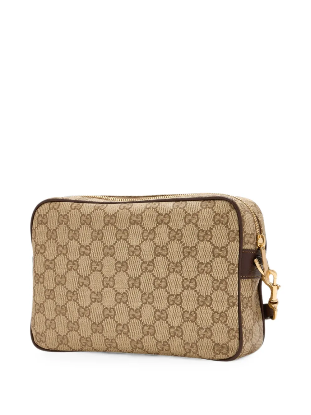 Gucci Kleine crossbodytas met Web Beige