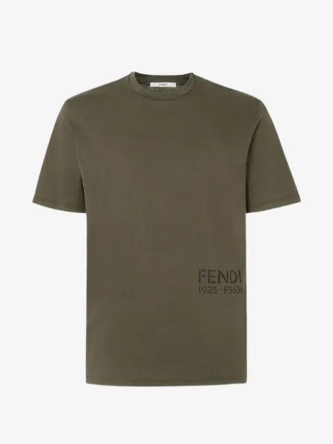 FENDI logo-print cotton T-shirt