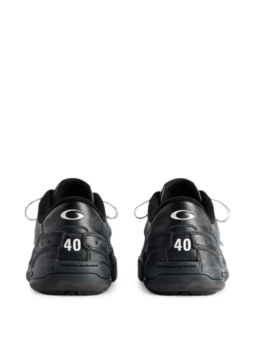 Balenciaga Hamptons leather sneakers Zwart