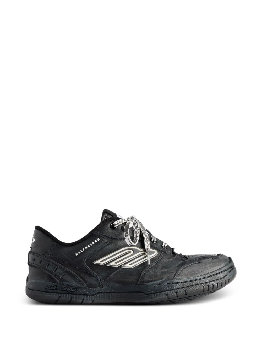 Balenciaga Hamptons leather sneakers Zwart