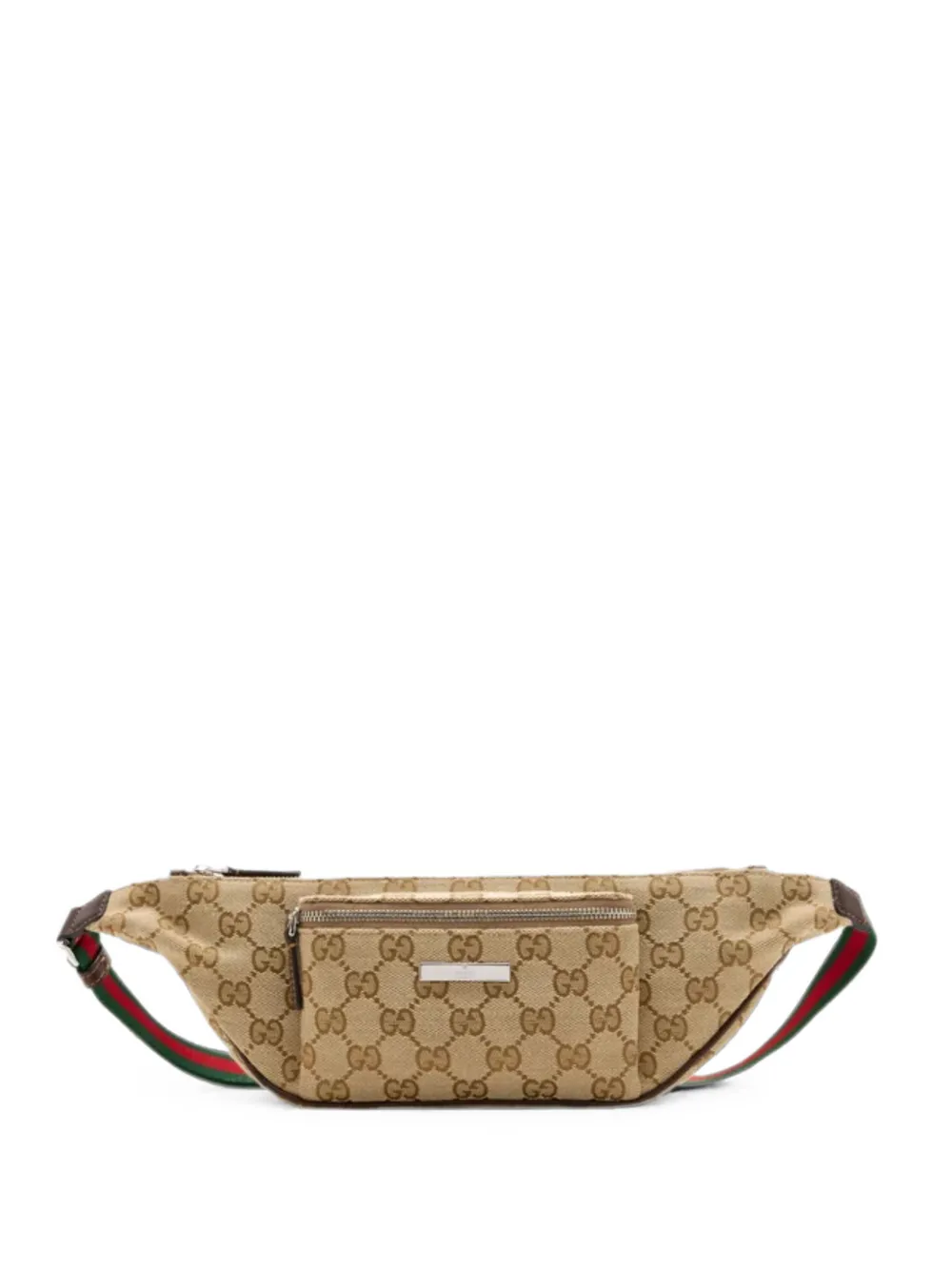 Gucci GG 수프림 웹 스트라이프 벨트 백 | 뉴트럴 | Image 1