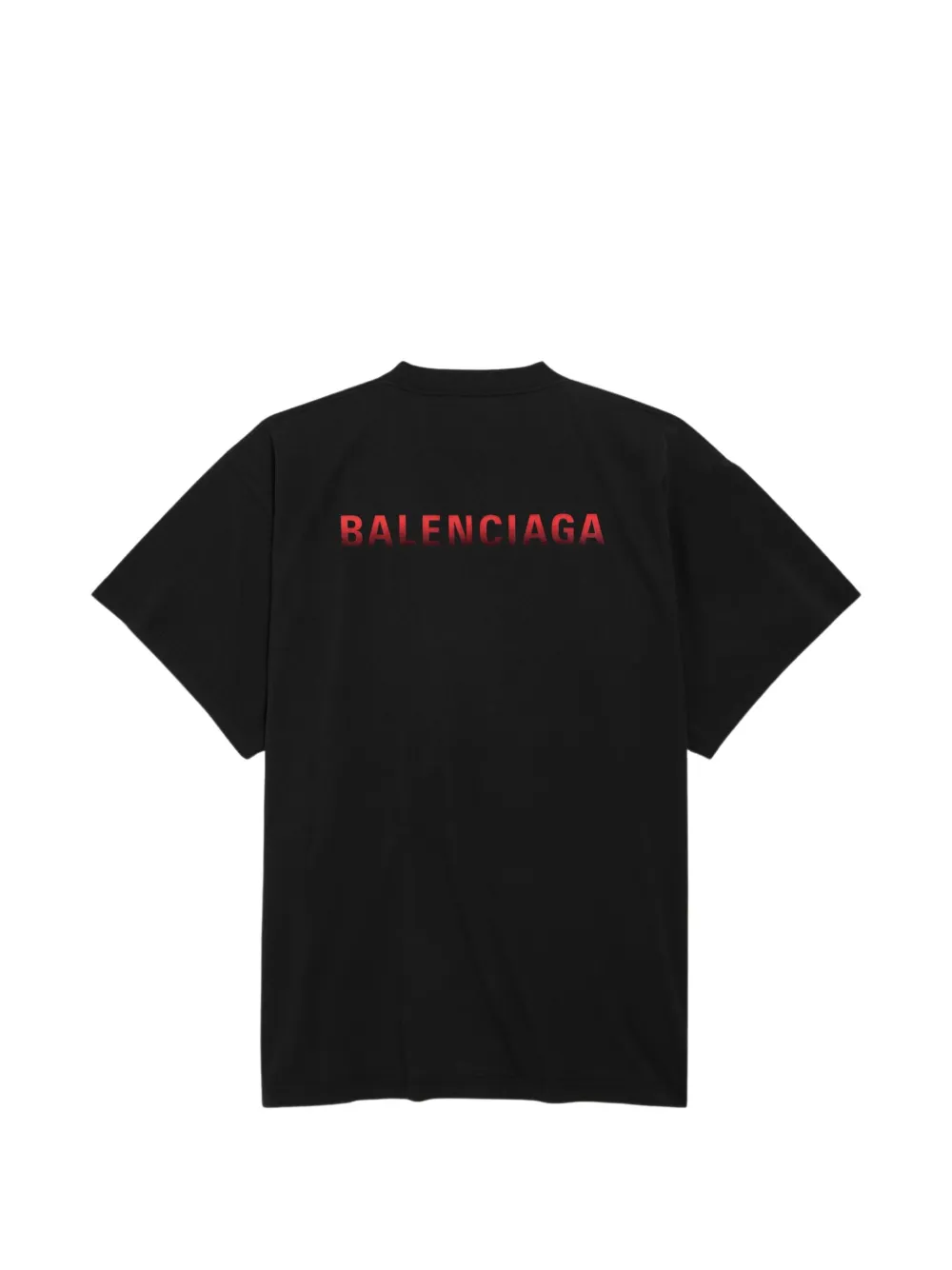 Balenciaga Oversized T-shirt met Back Gradient-print Zwart