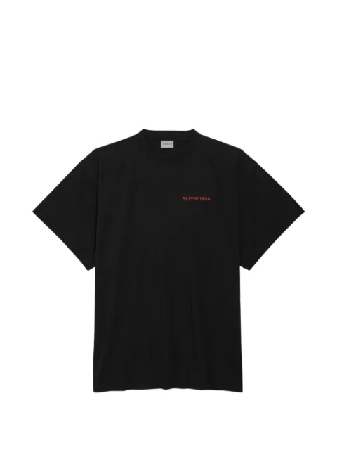 Balenciaga camiseta oversize con efecto degradado en la espalda