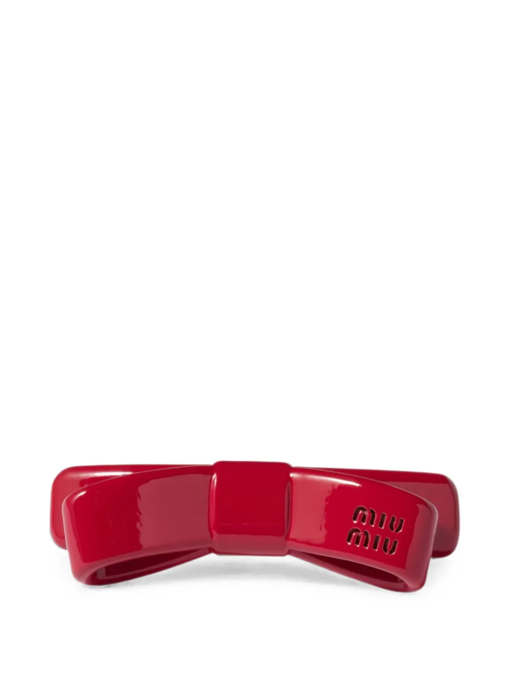 Miu Miu bow-shaped hair clip - Oro