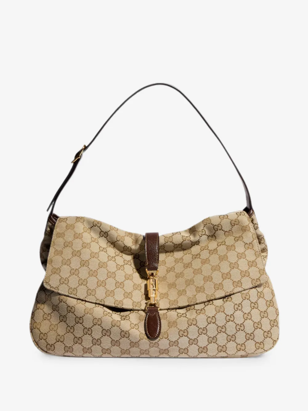 Gucci 재키 플랩 라지 크로스 백 | 뉴트럴 | Image 1