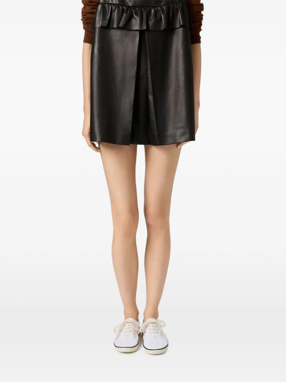 Miu logo-embroidered sneakers Wit