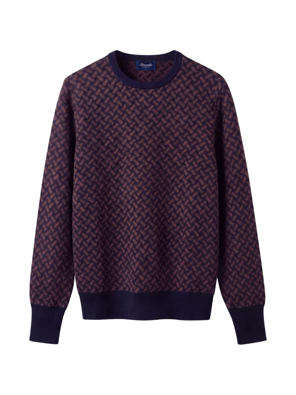 Drumohr basket-weave cashmere sweater