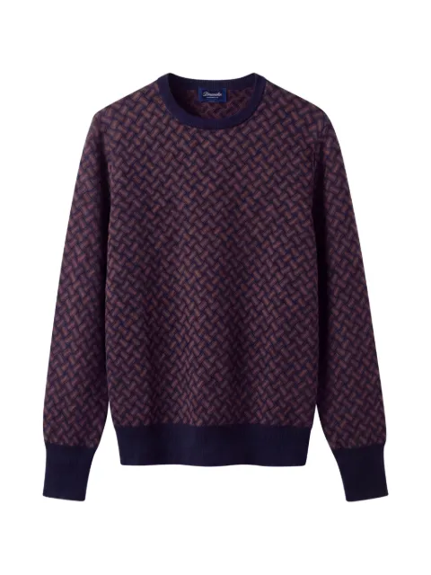 Drumohr basket-weave cashmere sweater