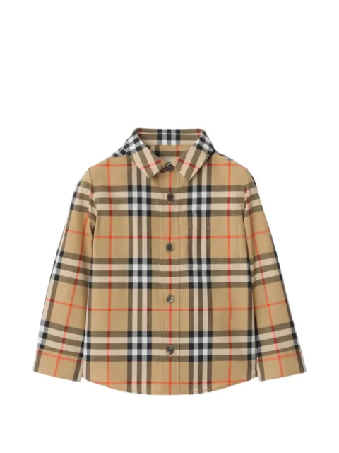 Burberry Kids check cotton shirt