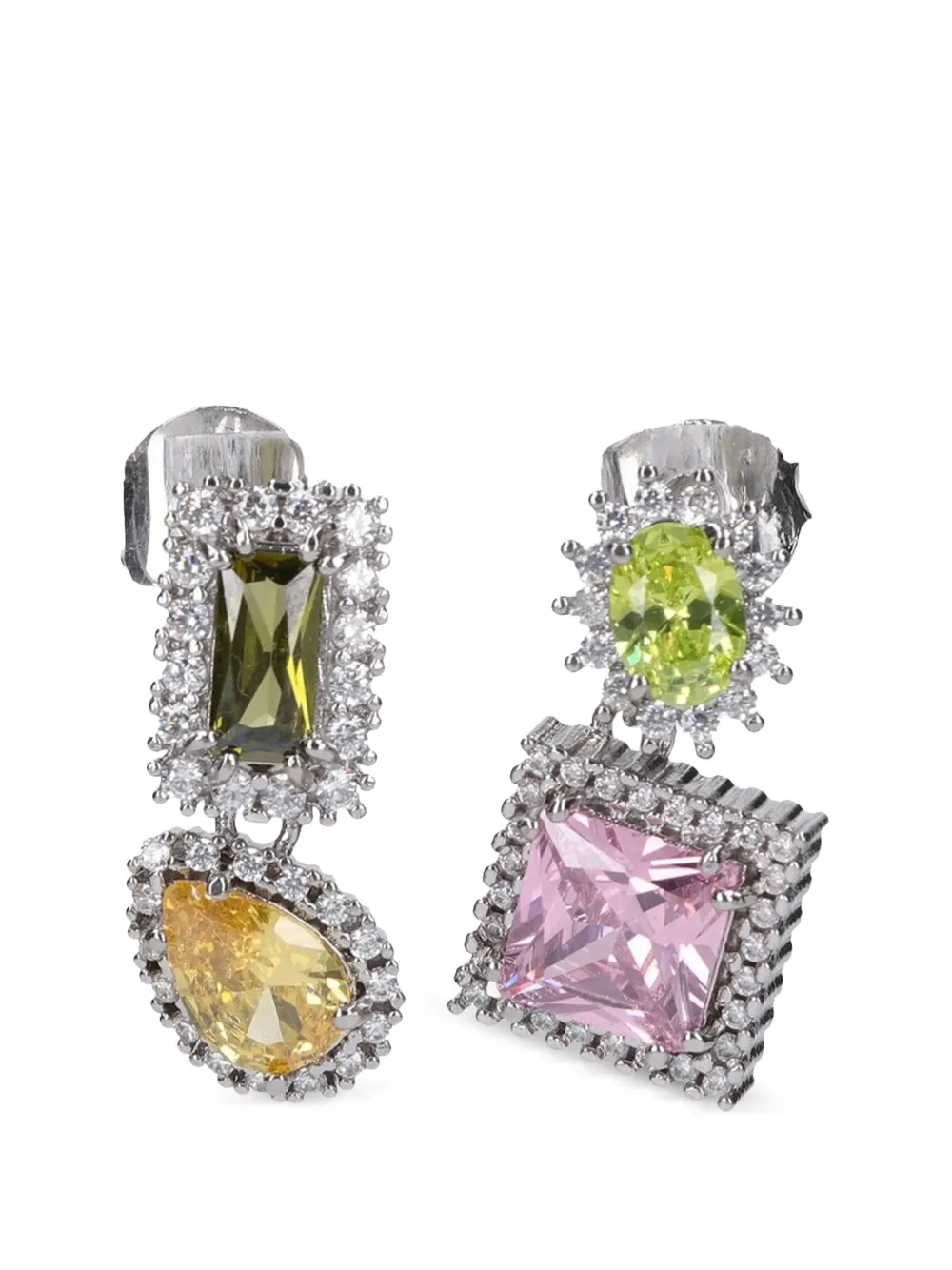 Maison Margiela crystal-embellished drop earrings