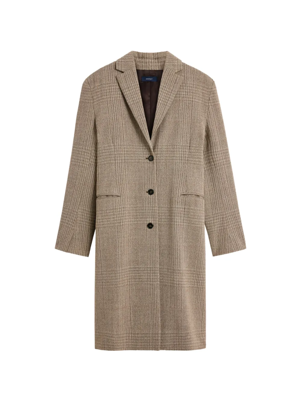 Soeur Prince of Wales long-sleeve coat