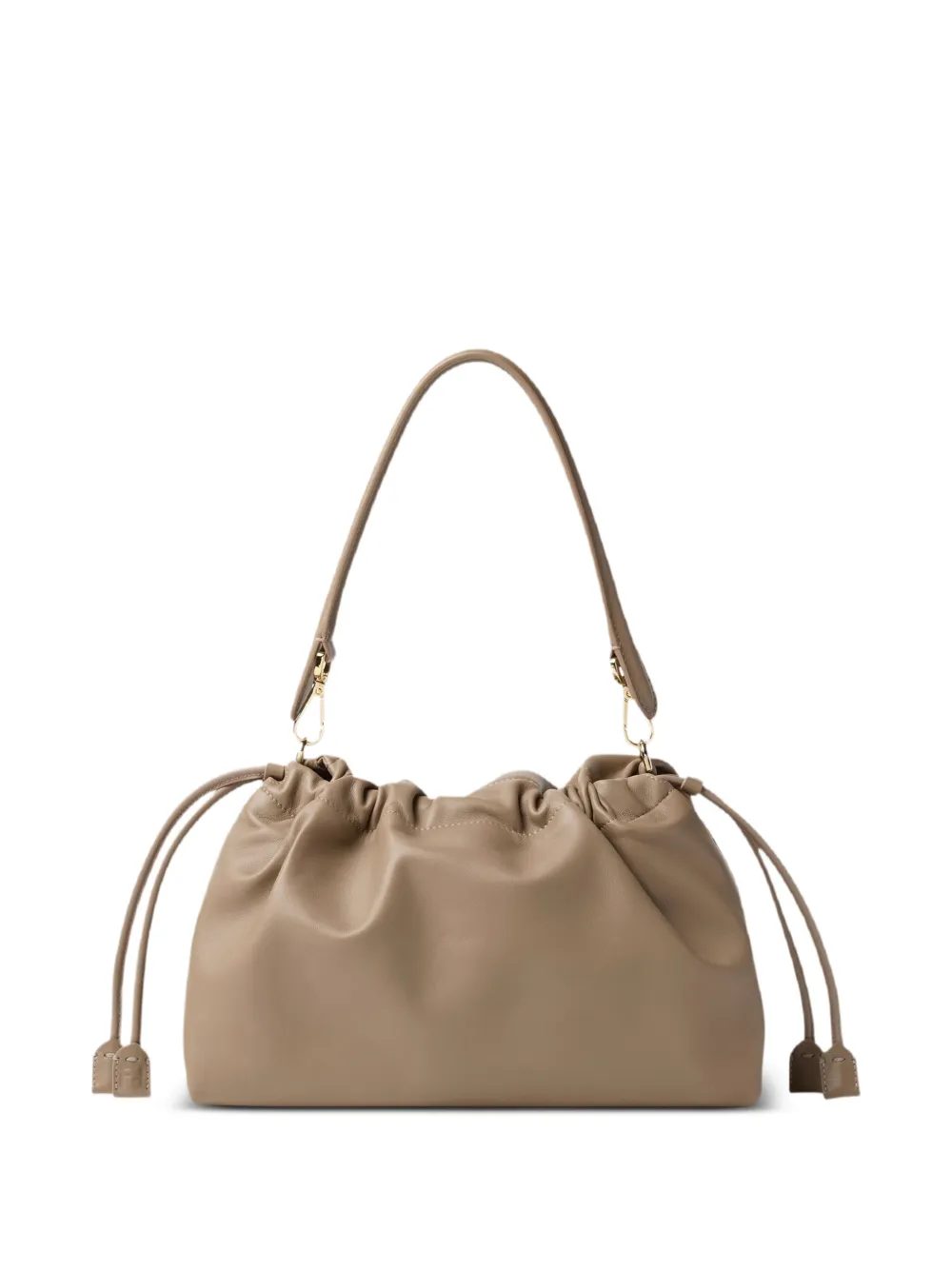 FENDI Grote Baguette Soft shopper met logoplakkaat Beige