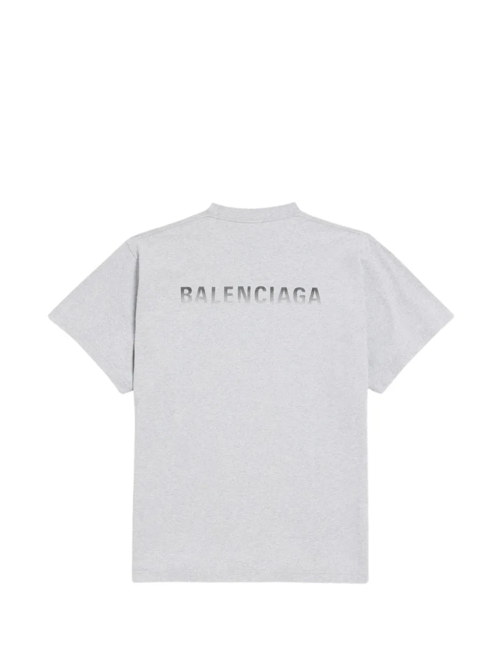 Balenciaga back-gradient oversized T-shirt in light heather grey Grijs