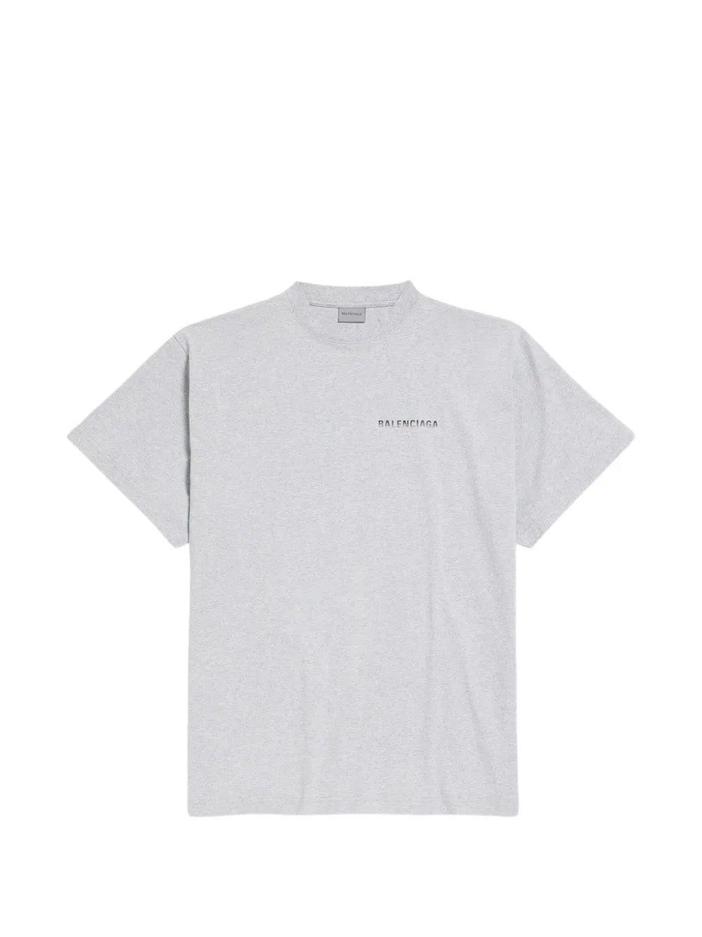 Balenciaga back-gradient oversized T-shirt in light heather grey - Grau