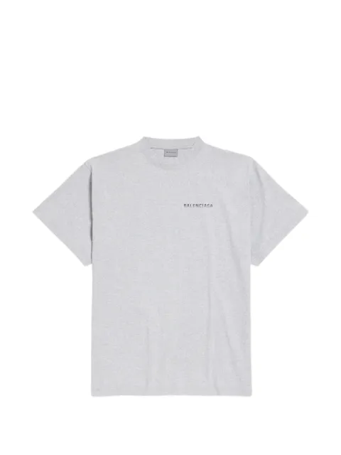 Balenciaga back-gradient oversized T-shirt in light heather grey