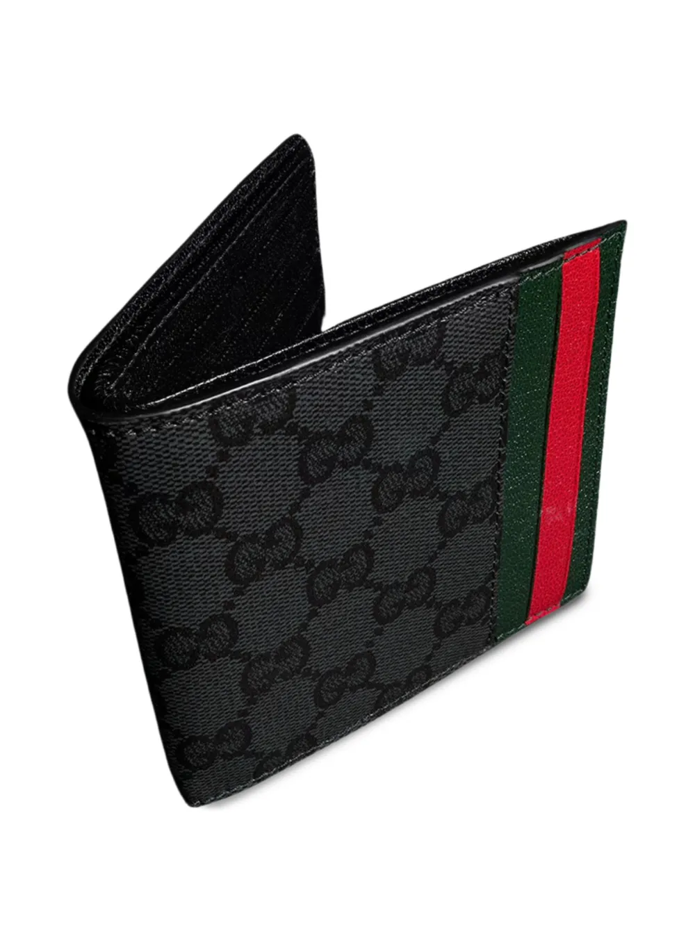 Gucci Portemonnee met Web-kaartsleuven Zwart