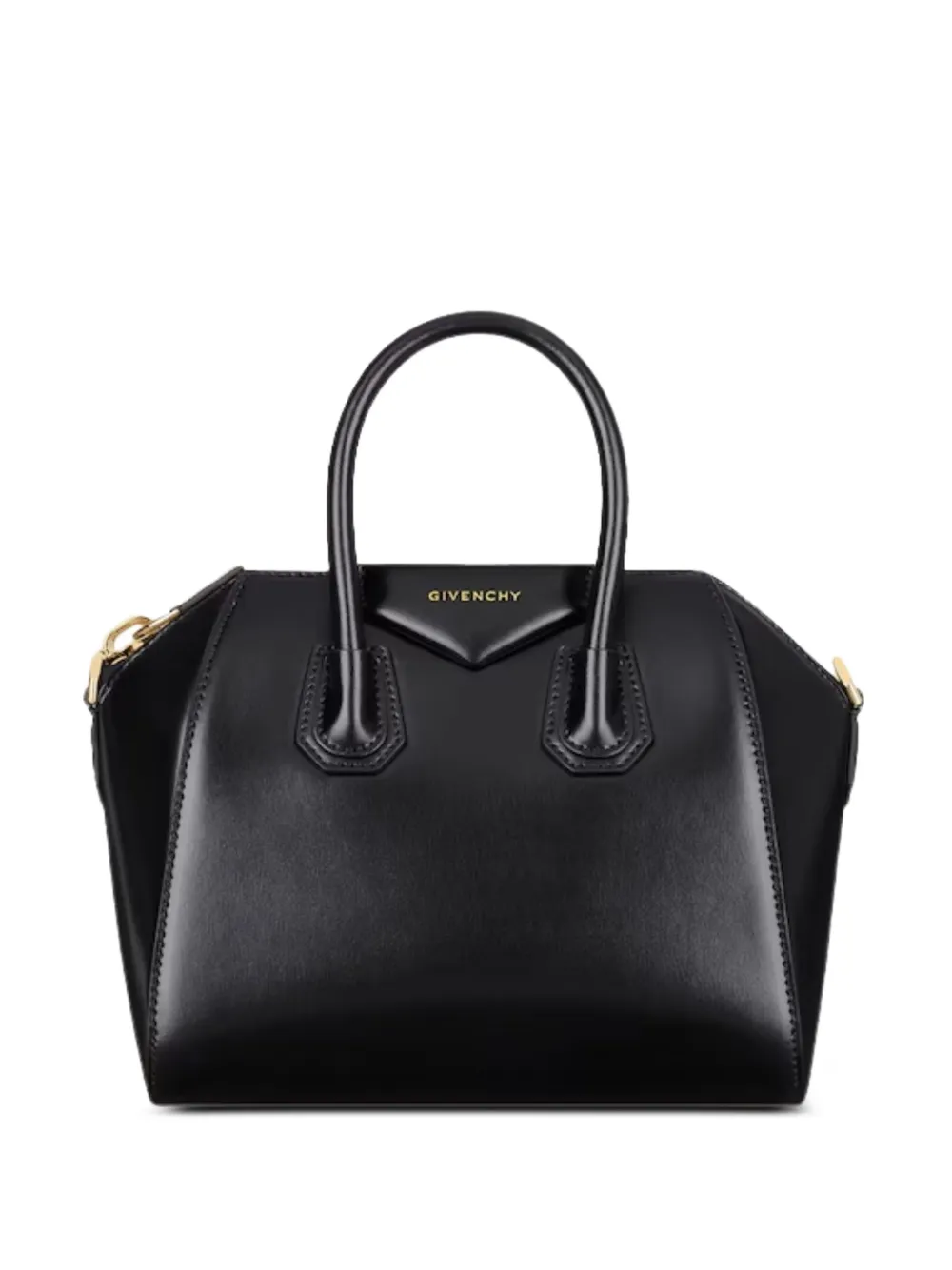 Givenchy 안티고나 샤이니 그레인 레더 스몰 캐치올 백 | 블랙 | Image 1