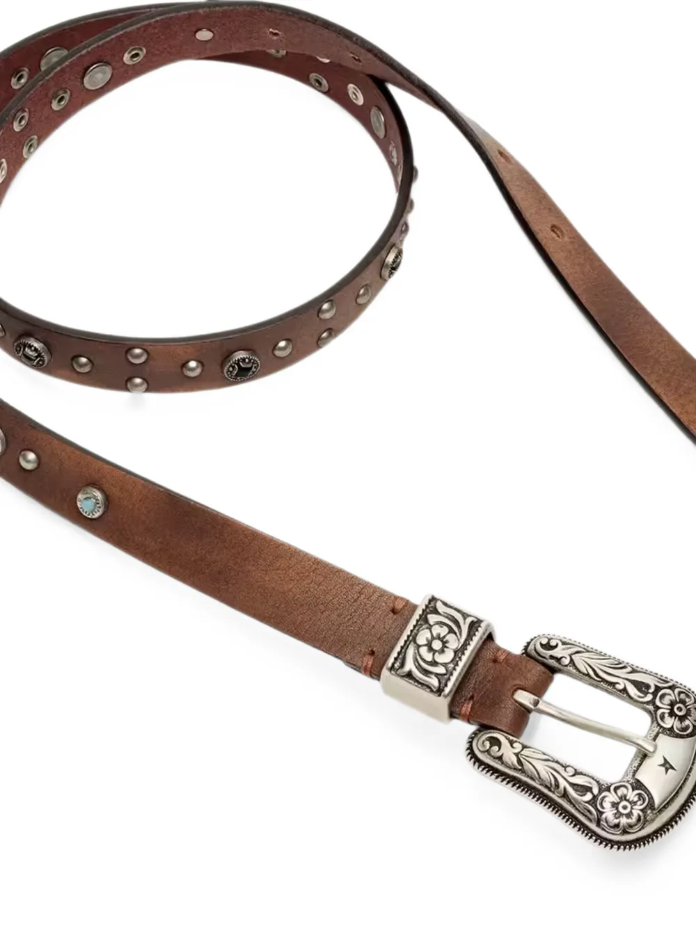 Golden Goose Leren riem Bruin