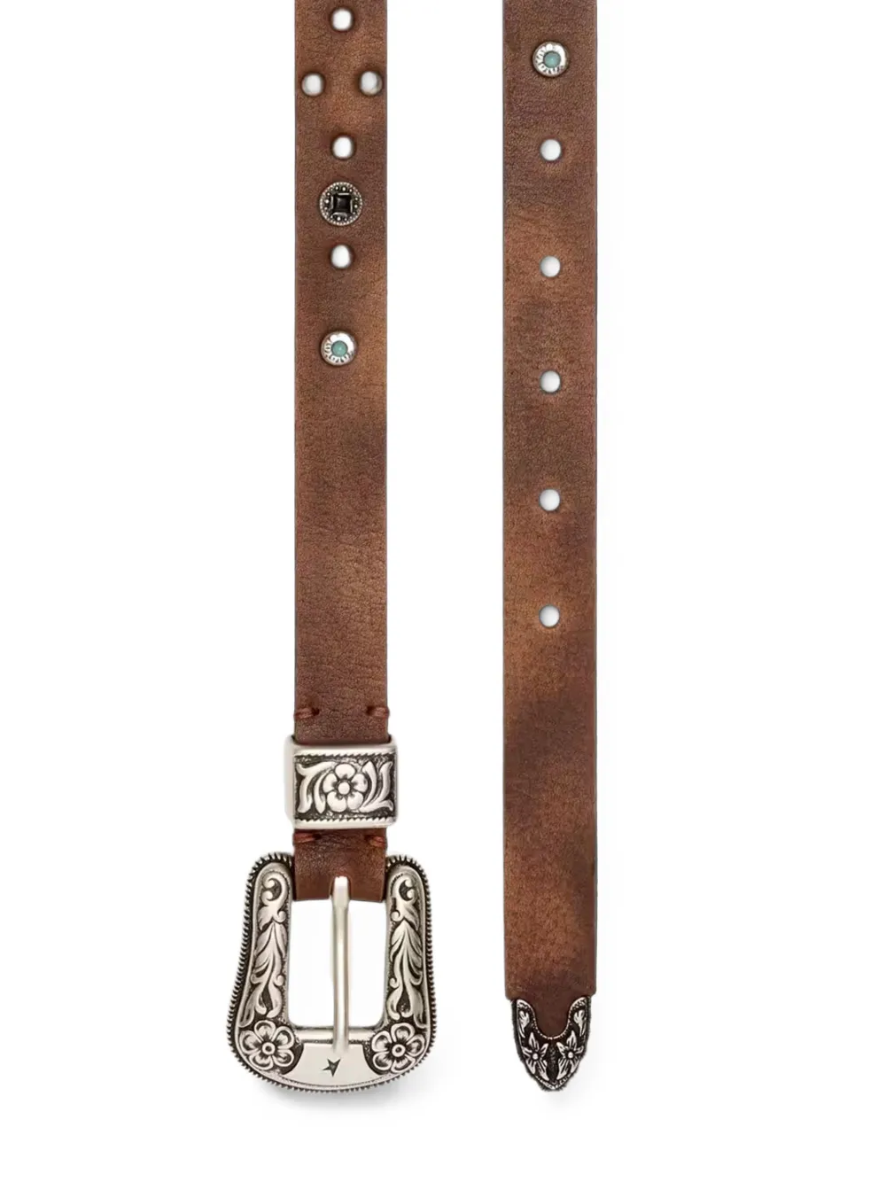Golden Goose Leren riem Bruin