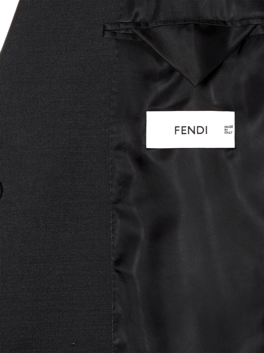 FENDI Jack met enkele rij knopen Zwart